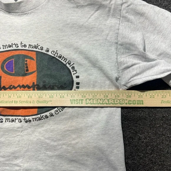 Champion vintage 1990s Gray Graphic T-Shirt for Men - Picture 5 of 8